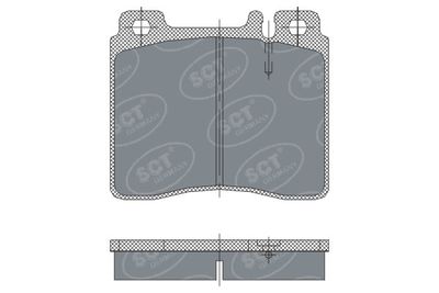 SP256PR SCT - MANNOL Комплект тормозных колодок, дисковый тормоз