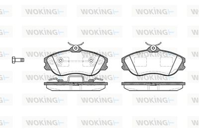 P376320 WOKING Комплект тормозных колодок, дисковый тормоз