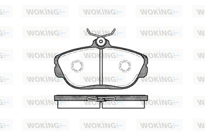 P553300 WOKING Комплект тормозных колодок, дисковый тормоз