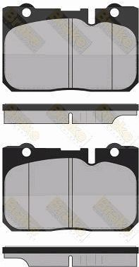 PA1362 Brake ENGINEERING Комплект тормозных колодок, дисковый тормоз