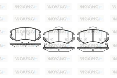 P853302 WOKING Комплект тормозных колодок, дисковый тормоз