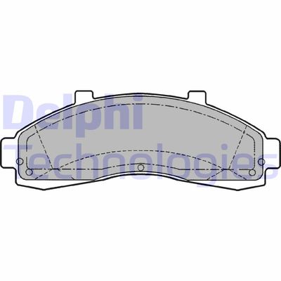 LP1625 DELPHI Комплект тормозных колодок, дисковый тормоз