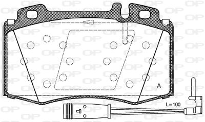 BPA076902 OPEN PARTS Комплект тормозных колодок, дисковый тормоз