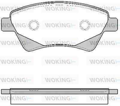 P876320 WOKING Комплект тормозных колодок, дисковый тормоз