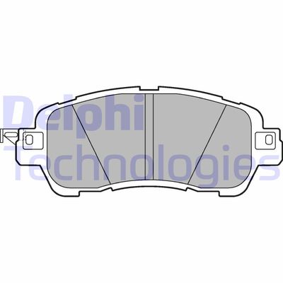 LP3189 DELPHI Комплект тормозных колодок, дисковый тормоз