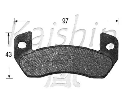 FK10094 KAISHIN Комплект тормозных колодок, дисковый тормоз