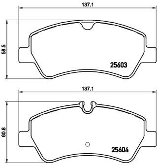 P24160 BREMBO Комплект тормозных колодок, дисковый тормоз