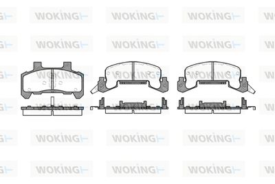 P426302 WOKING Комплект тормозных колодок, дисковый тормоз