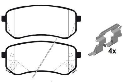 RA10310K1 RAICAM Комплект тормозных колодок, дисковый тормоз