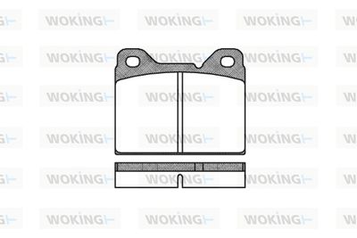 P181300 WOKING Комплект тормозных колодок, дисковый тормоз