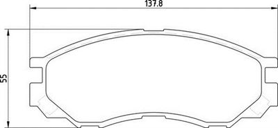 363710203123 MAGNETI MARELLI Комплект тормозных колодок, дисковый тормоз