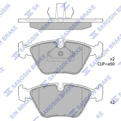 SP1389 Hi-Q Комплект тормозных колодок, дисковый тормоз