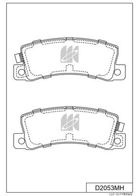D2053MH MK Kashiyama Комплект тормозных колодок, дисковый тормоз