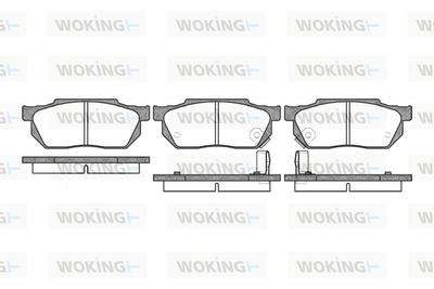 P093302 WOKING Комплект тормозных колодок, дисковый тормоз