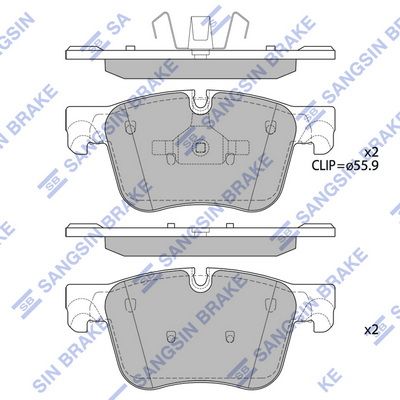 SP4032 Hi-Q Комплект тормозных колодок, дисковый тормоз