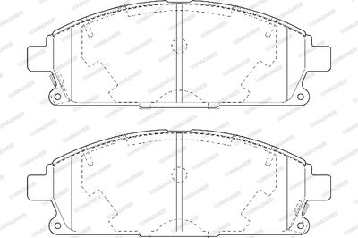 WBP23420A WAGNER Комплект тормозных колодок, дисковый тормоз
