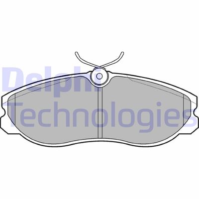 LP847 DELPHI Комплект тормозных колодок, дисковый тормоз