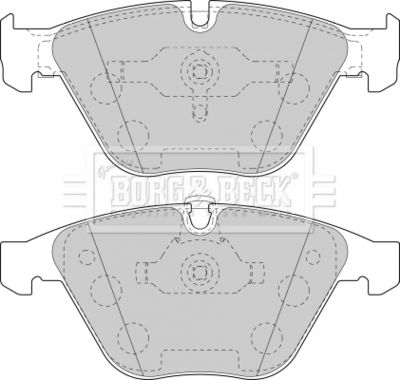 BBP1894 BORG & BECK Комплект тормозных колодок, дисковый тормоз