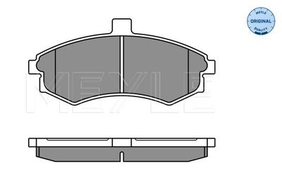 0252403117W MEYLE Комплект тормозных колодок, дисковый тормоз