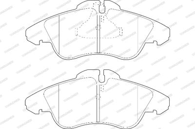 WBP21576A WAGNER Комплект тормозных колодок, дисковый тормоз