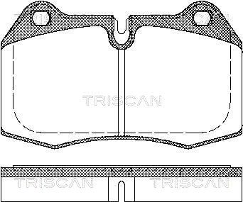 811011004 TRISCAN Комплект тормозных колодок, дисковый тормоз