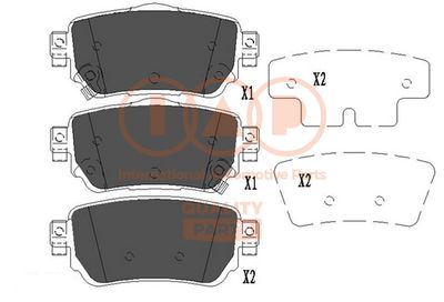 70413112 IAP QUALITY PARTS Комплект тормозных колодок, дисковый тормоз