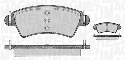 363916060538 MAGNETI MARELLI Комплект тормозных колодок, дисковый тормоз