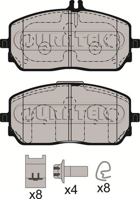 JCP8590 JURATEK Комплект тормозных колодок, дисковый тормоз