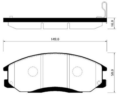 HP0014 HSB GOLD Комплект тормозных колодок, дисковый тормоз