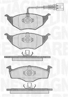 363916060535 MAGNETI MARELLI Комплект тормозных колодок, дисковый тормоз