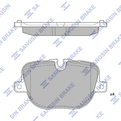 SP2237 Hi-Q Комплект тормозных колодок, дисковый тормоз