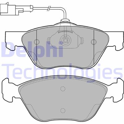 LP1587 DELPHI Комплект тормозных колодок, дисковый тормоз