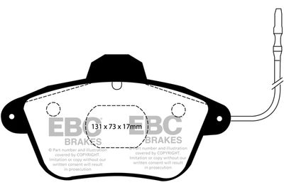 DP882 EBC Brakes Комплект тормозных колодок, дисковый тормоз