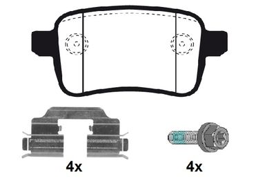 RA11051K1 RAICAM Комплект тормозных колодок, дисковый тормоз