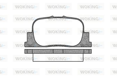 P901300 WOKING Комплект тормозных колодок, дисковый тормоз