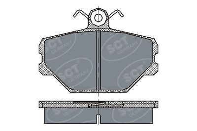 SP217PR SCT - MANNOL Комплект тормозных колодок, дисковый тормоз