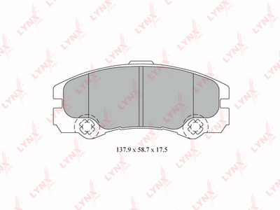 BD5919 LYNXauto Комплект тормозных колодок, дисковый тормоз