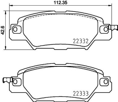 P49053 BREMBO Комплект тормозных колодок, дисковый тормоз