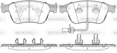 P1271312 WOKING Комплект тормозных колодок, дисковый тормоз
