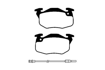 RA02853 RAICAM Комплект тормозных колодок, дисковый тормоз