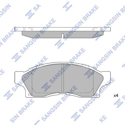 SP1465 Hi-Q Комплект тормозных колодок, дисковый тормоз