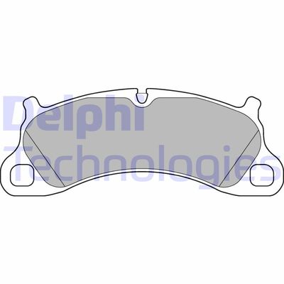 LP3179 DELPHI Комплект тормозных колодок, дисковый тормоз