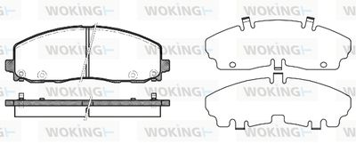 P1584304 WOKING Комплект тормозных колодок, дисковый тормоз