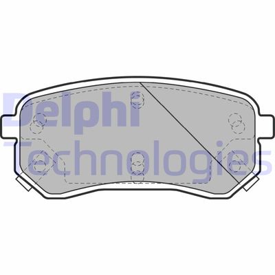 LP1976 DELPHI Комплект тормозных колодок, дисковый тормоз