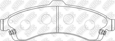PN0077 NiBK Комплект тормозных колодок, дисковый тормоз