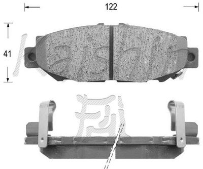 FK2112 KAISHIN Комплект тормозных колодок, дисковый тормоз