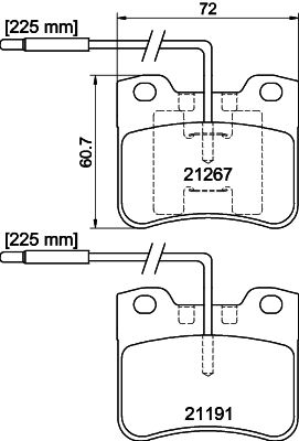 PCP1528 DON Комплект тормозных колодок, дисковый тормоз