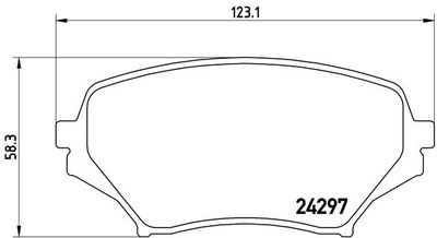 P49043 BREMBO Комплект тормозных колодок, дисковый тормоз