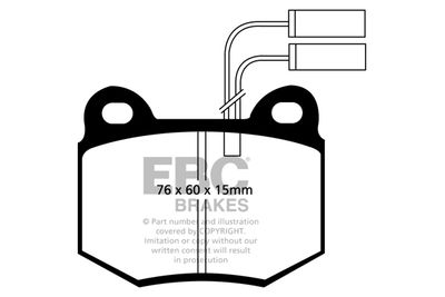 DP912 EBC Brakes Комплект тормозных колодок, дисковый тормоз