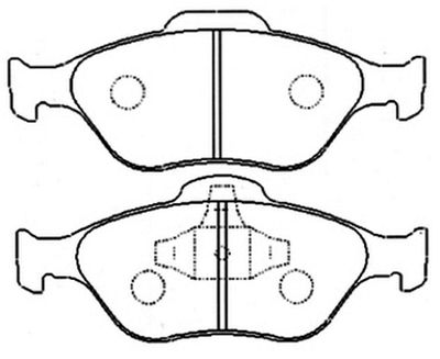 AKD1247 ASVA Комплект тормозных колодок, дисковый тормоз